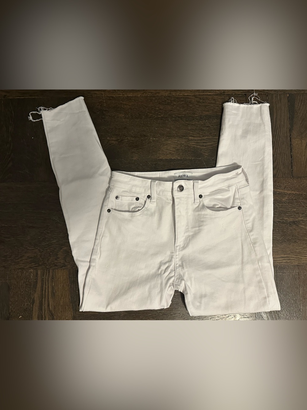 Pistola - skinny white stretchy jeans - size 27